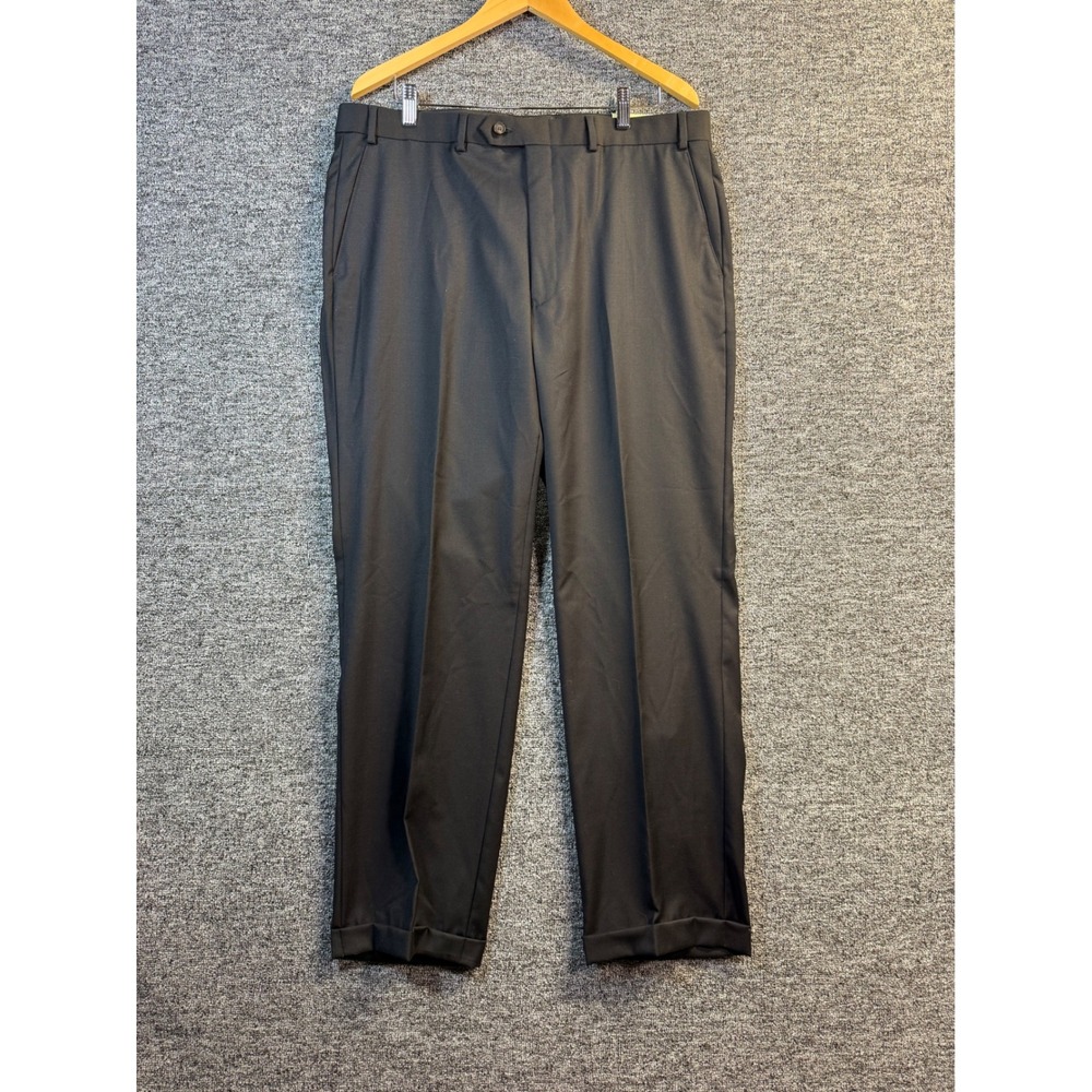 Lauren Ralph Lauren Mens Black 100% Wool Cuffed Dress Pants 38x34 EDDWFRMX0076
